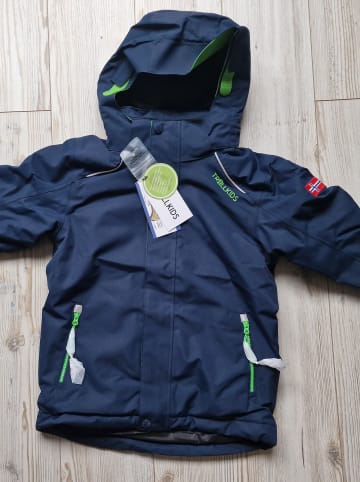 Trollkids Ski-/ Snowboardjacke "Holmenkollen Pro" in Dunkelblau/ Grün