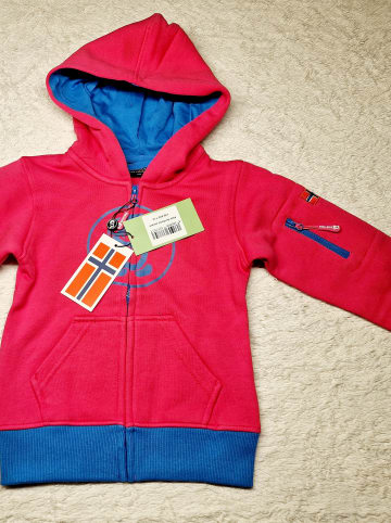Trollkids Sweatjacke "Sortland"  in Rosa/ Blau
