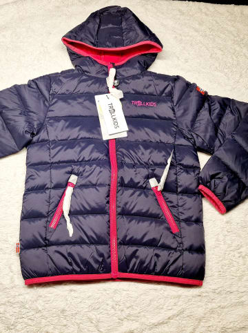 Trollkids Daunenjacke "Dovrefjell" in Dunkelblau/ Fuchsia