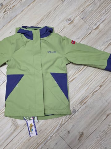 Trollkids 3in1 Funktionsjacke "Kjerag" in grün lila