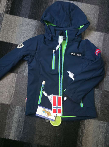 Trollkids Softshelljacke "Preikestolen" in Dunkelblau