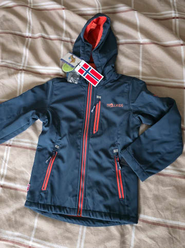 Trollkids Trollkids Softshelljacke Balestrand blau orange