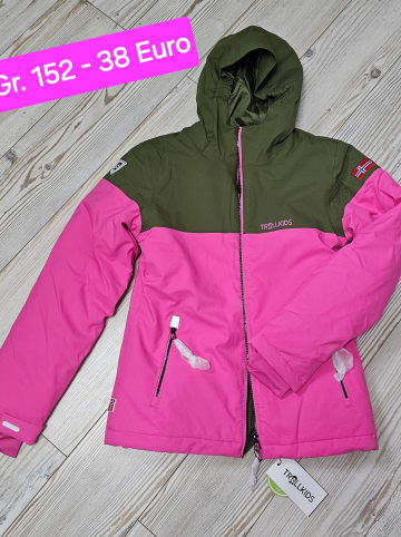 Trollkids Ski-/ Snowboardjacke " Hallingdal " in rosa olivgrün