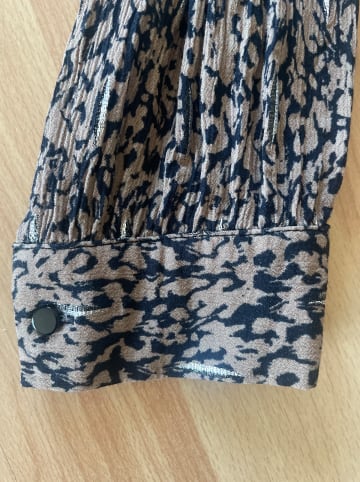 Bleu d'Azur Kleid "Shelba" in Hellbraun/ Schwarz
