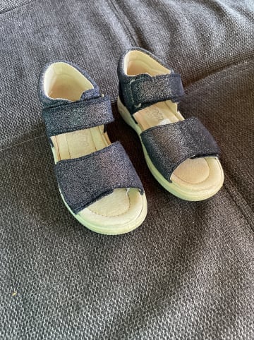 PEPINO Leder-Sandalen "Benita" in Dunkelblau