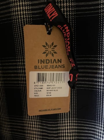 INDIAN BLUE JEANS Hemd in Dunkelblau