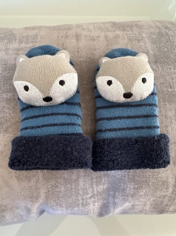 Sterntaler Baby-Rasselsocken "Wolf" in Blau