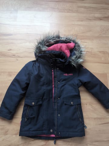 Trollkids Parka "Oslo XT" in Dunkelblau/ Pink