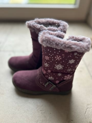 Lurchi Leder-Winterboots in Bordeaux