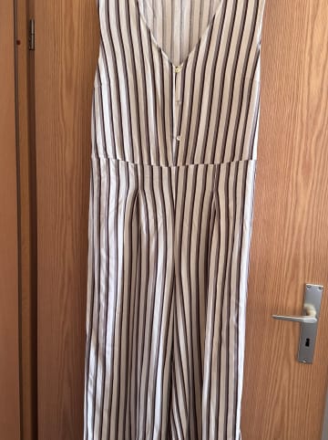 Vero Moda Jumpsuit in Taupe/ Weiß