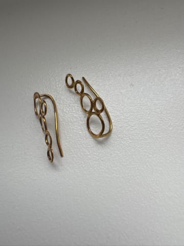 Gemshine Paar Ohrstecker BUBBLES Ohrklemme Silber vergoldet