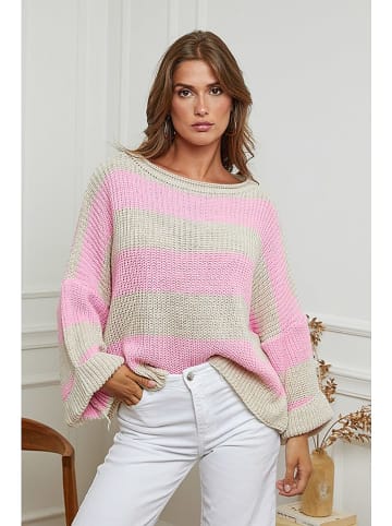 Plume Pullover "Myriam" in Rosé/ Creme