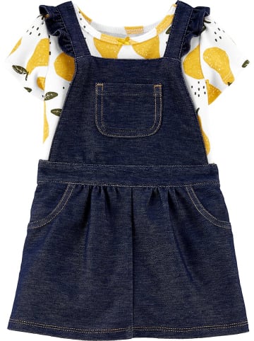 carter's 2tlg. Outfit in Dunkelblau/ Weiß/ Gold