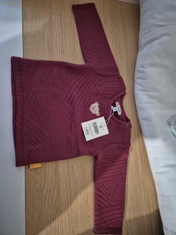 Steiff Sweatshirt in Bordeaux