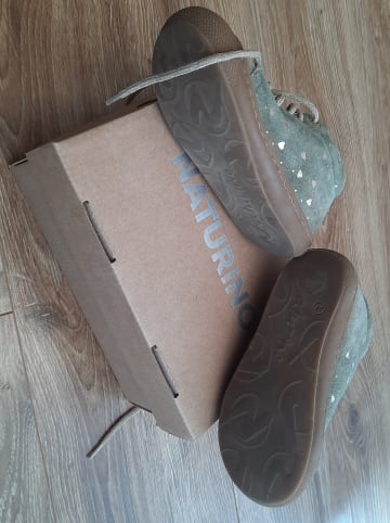 Naturino Leder-Sneakers "Cocoon" in Mint/ Gold