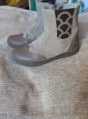 lamino Leder-Chelsea-Boots in Mauve