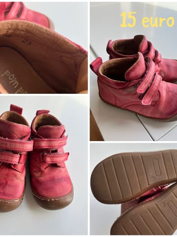 POM POM Leder-Sneakers in Pink