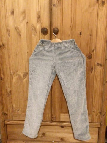 Schiesser Pyjama in Grau/ Weiß