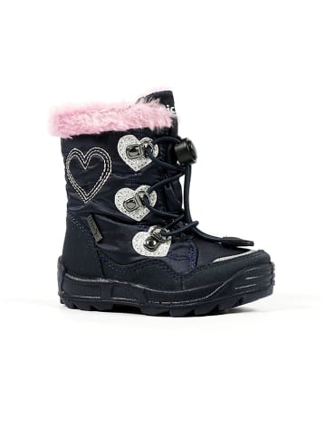 Richter Shoes Winterboots in Dunkelblau/ Rosa