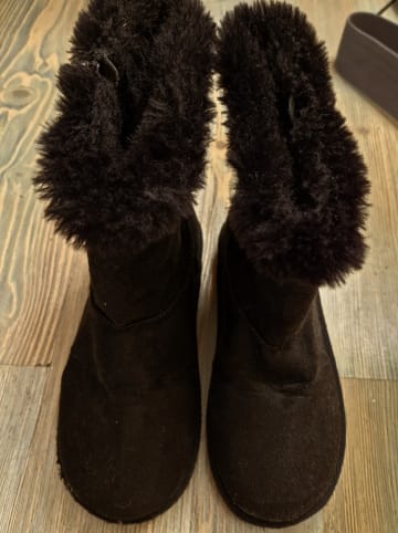 vertbaudet Leder-Boots in Schwarz