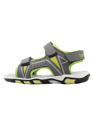 lamino Sandalen in Grau/ Limette