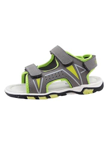 lamino Sandalen in Grau/ Limette