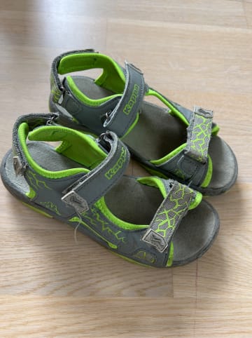 Kappa Sandalen "Larrie" in Grau/ Grün