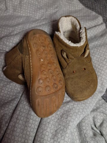 Camper Leder-Winterboots in Braun