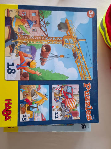 Haba 305883 Puzzles Baustellenfahrzeuge - 12/15/18 Teile