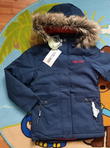 Trollkids Parka "Oslo XT" in Dunkelblau/ Pink