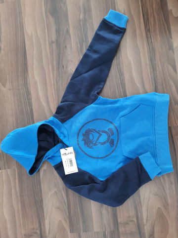 Trollkids Hoodie "Stavanger" in Blau/ Dunkelblau