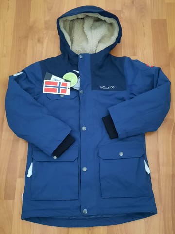 Trollkids Parka "Gudvangen" in Dunkelblau