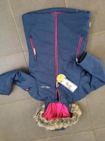 Trollkids Ski-/ Snowboardjacke "Lifjell" in Dunkelblau/ Pink Gr. 116