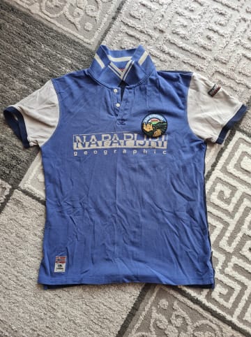 Napapijri Poloshirt "Eishop" in Blau/ Dunkelblau