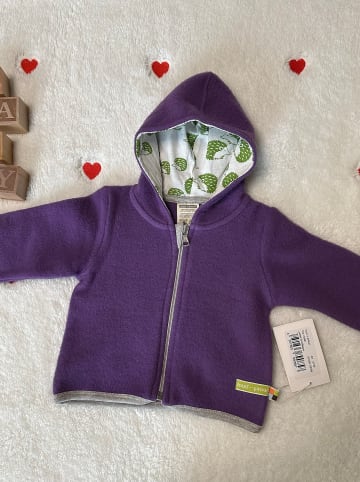 loud + proud Woll-Fleecejacke in Lila