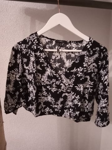 MAVI Bluse in Schwarz/ Weiß