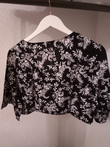 MAVI Bluse in Schwarz/ Weiß