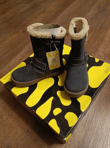 Lurchi Leder-Winterboots "Anna" in Dunkelblau