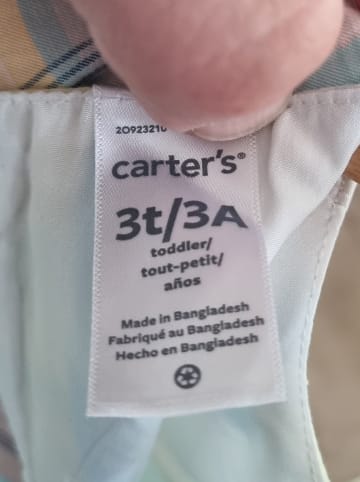 carter's Kleid in Grün/ Rosa