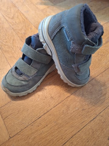 PEPINO Leder-Boots "Lenzi" in Grün