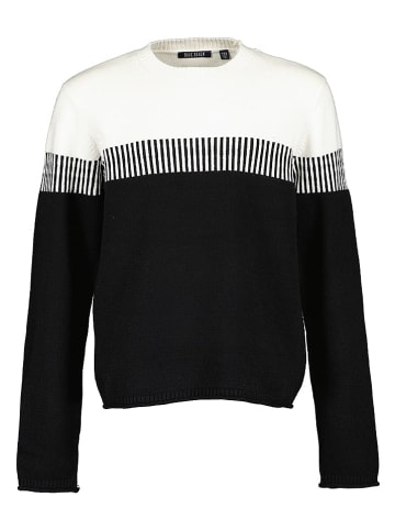 Blue Seven Pullover in Schwarz/ Weiß