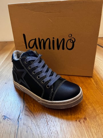 lamino Leder-Sneakers in Dunkelblau