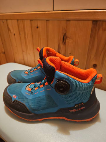 Trollkids Trekkingschuhe "Trollfjord Low" in Türkis
