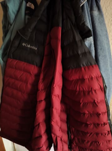 Columbia Steppweste "Powder Lite" in Bordeaux/ Schwarz