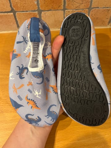 Playshoes Barfuß-Schuhe "Dino" in Hellblau