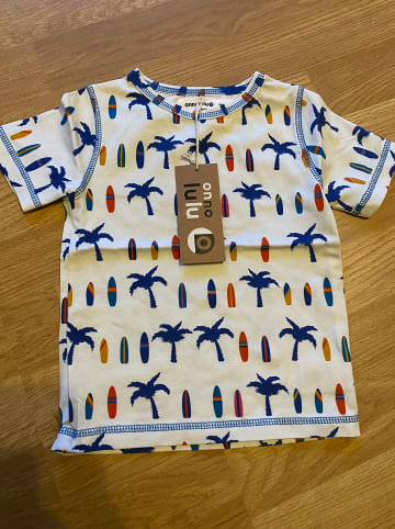 ONNOLULU Shirt "Adam Palm" in Weiß/ Blau/ Bunt