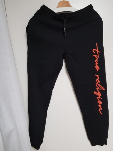 True Religion Sweathose "TR Script Jogger" in Schwarz