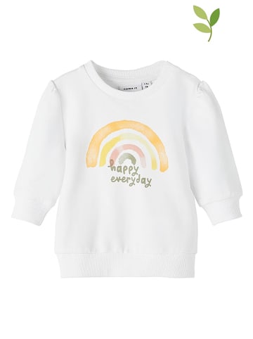 name it Sweatshirt „Rainbow“ in Weiß