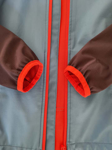 Trollkids Zipp-Off-Softshelljacke "Rondane XT"  in Hellblau/ Dunkelblau