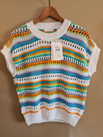 Rich & Royal Pullover in Weiß/ Bunt